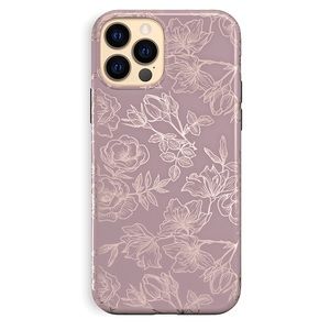 Dusty Rose Chrome Floral iPhone 12 Pro Max